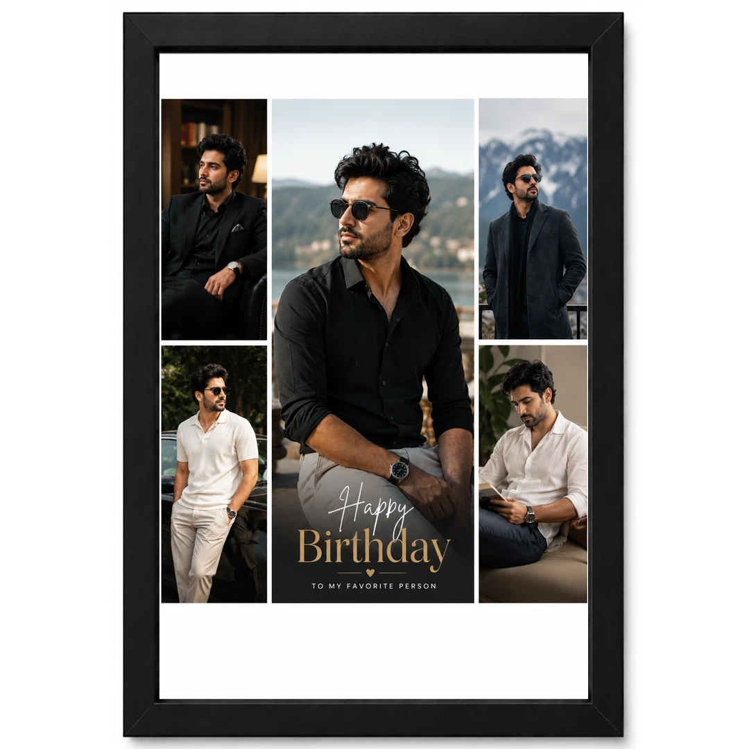 Husband Photo Frame Birthday Gift Idea Collage 1 Husband Photo Frame Birthday Gift Idea Collage