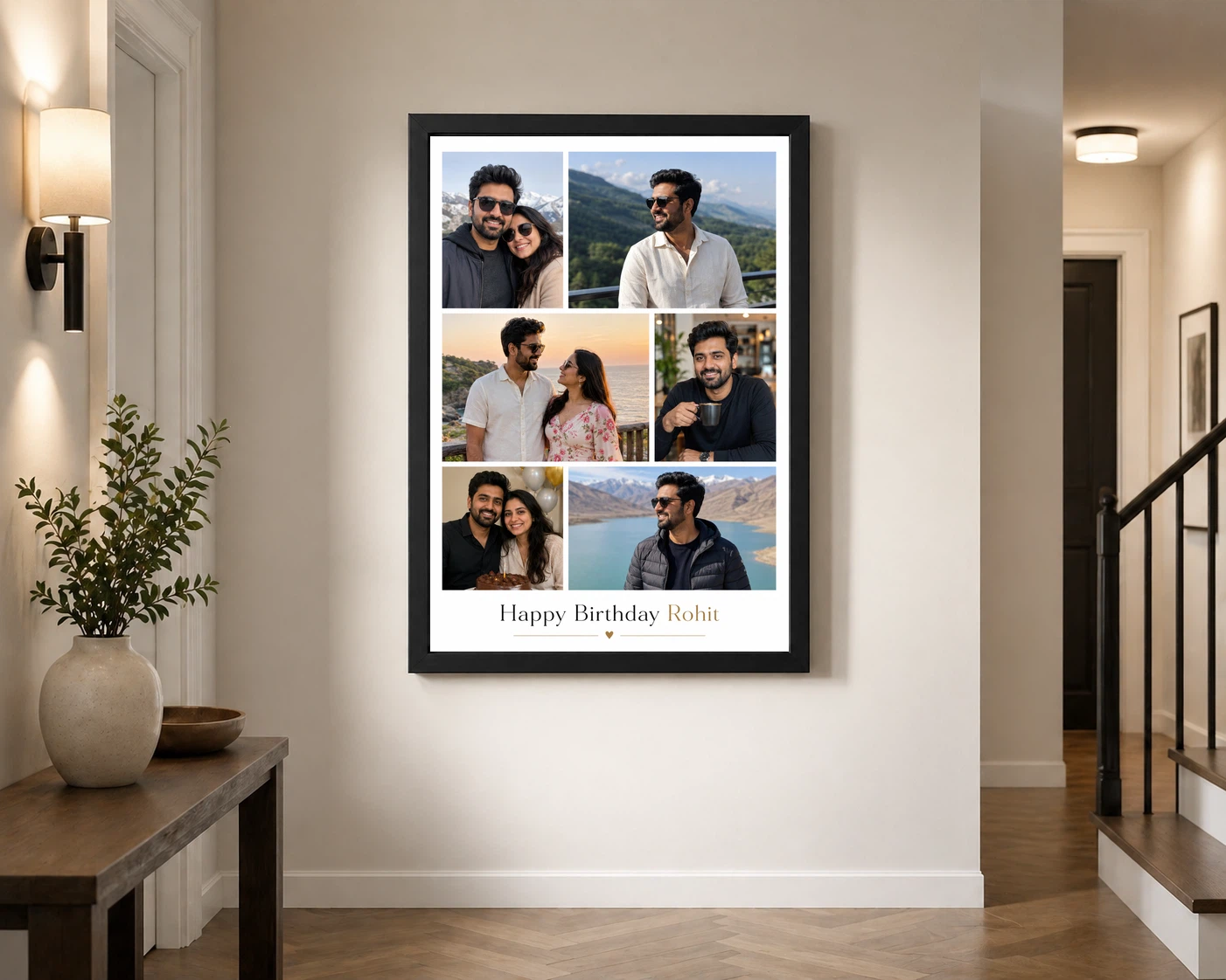 Husband Photo Frame Birthday Minimal Theme 2 Husband Photo Frame Birthday Minimal Theme - Image 2