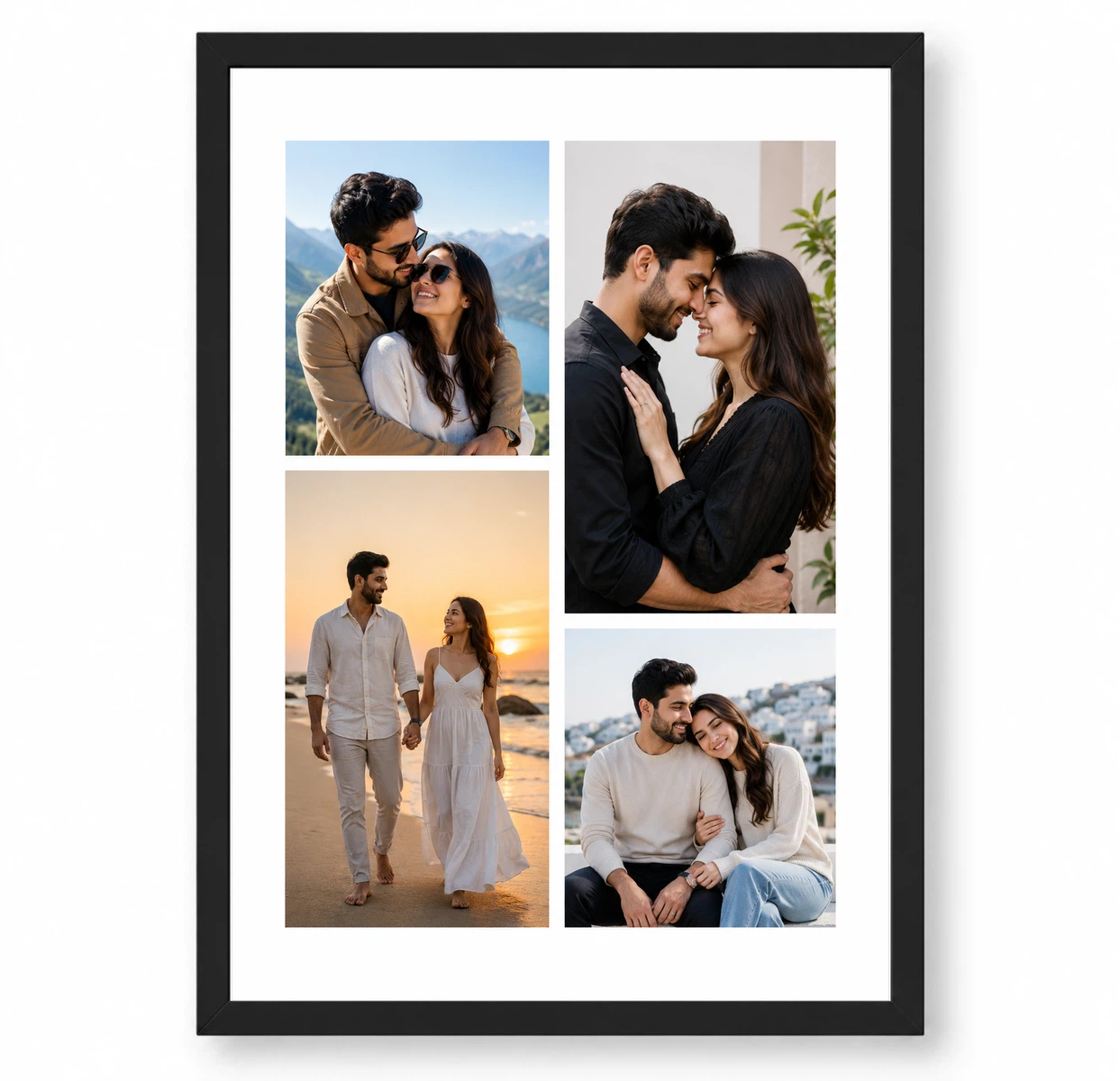 Husband Wife Romantic 4 Photo Collage Frame Wall Art 1 Husband Wife Romantic 4 Photo Collage Frame Wall Art