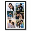Husband Wife 6 Photo Romantic Portrait Collage Frame 8 husband wife six photo romantic portrait collage frame black main