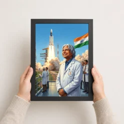 kalam isro rocket launch scientist india space achievement art 02 black 3