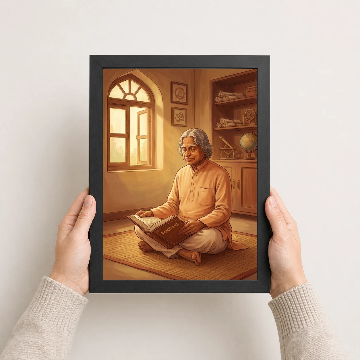 Kalam Meditating Ramayana Spiritual Scientist Warm Art Photo Frame 8 Kalam Meditating Ramayana Spiritual Scientist Warm Art Photo Frame - Image 8