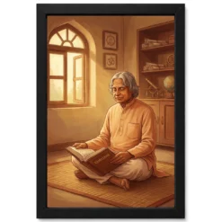 Kalam Meditating Ramayana Spiritual Scientist Warm Art Photo Frame
