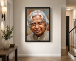 kalam portrait white hair inspiring smile gentle wisdom art 05 black 2