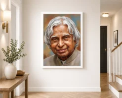 kalam portrait white hair inspiring smile gentle wisdom art 05 white 2