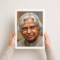kalam portrait white hair inspiring smile gentle wisdom art 05 white 3