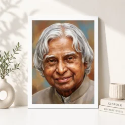 kalam portrait white hair inspiring smile gentle wisdom art 05 white 4