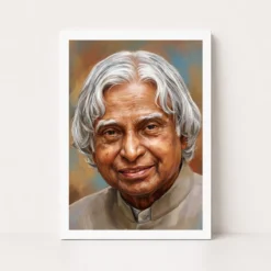 kalam portrait white hair inspiring smile gentle wisdom art 05 white main