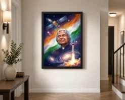 kalam satellite stars agni missile space india dream art 08 black 2