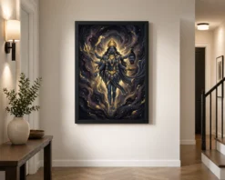 kali durga energy fierce divine feminine dark gold art 23 black 2