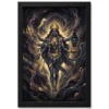 Kali Durga Energy Fierce Divine Feminine Dark Gold Art Photo Frame 16 kali durga energy fierce divine feminine dark gold art 23 black main