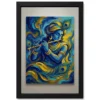 krishna abstract blue gold contemporary indian gallery art 12 black main