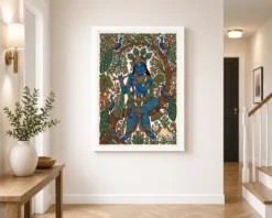 krishna gond art colorful nature patterns tribal art 18 white 2
