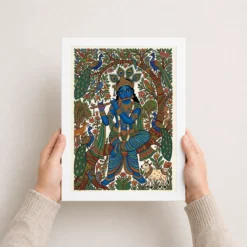 krishna gond art colorful nature patterns tribal art 18 white 3