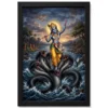 Krishna Kaliya Mardan Serpent Dance Yamuna River Art Photo Frame 17 krishna kaliya mardan serpent dance yamuna river art 14 black main