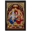 lakshmi narayan tanjore painting gold south indian art 10 black main