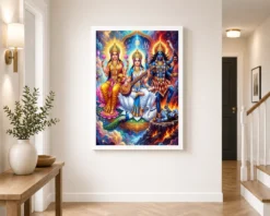 lakshmi saraswati kali trinity divine feminine vibrant art 03 white 2
