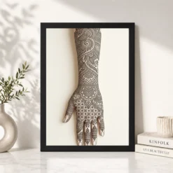 line art mehndi hand henna intricate black cream art 11 black 4