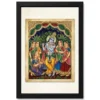lord krishna tanjore painting gopis gold south indian art 05 black main