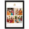lord shiva family photo frame cosmic ethereal spiritual art photo frame 03 black main