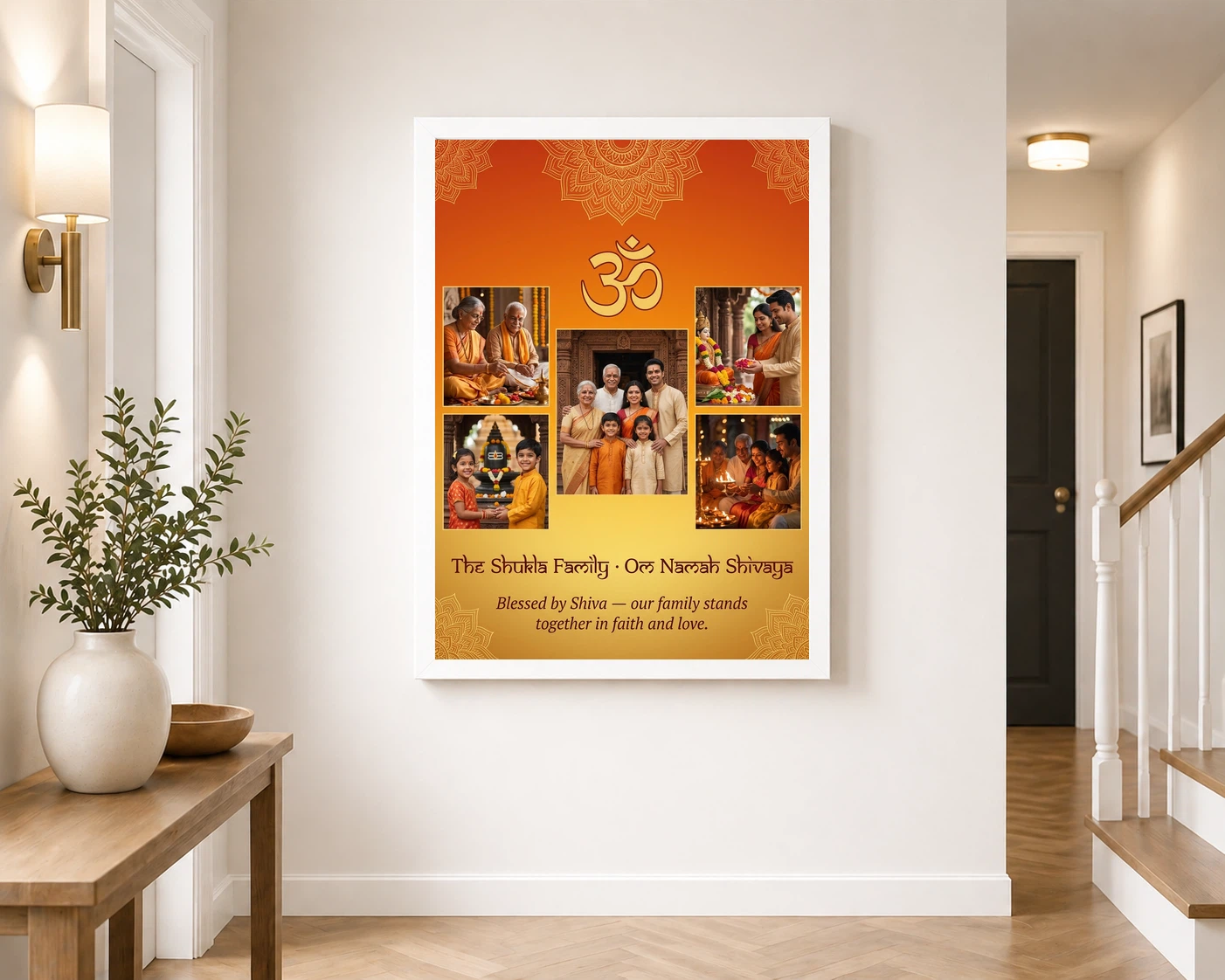 Lord Shiva Family Photo Frame Divine Sacred Spiritual Art Photo Frame 6 Lord Shiva Family Photo Frame Divine Sacred Spiritual Art Photo Frame - Image 6