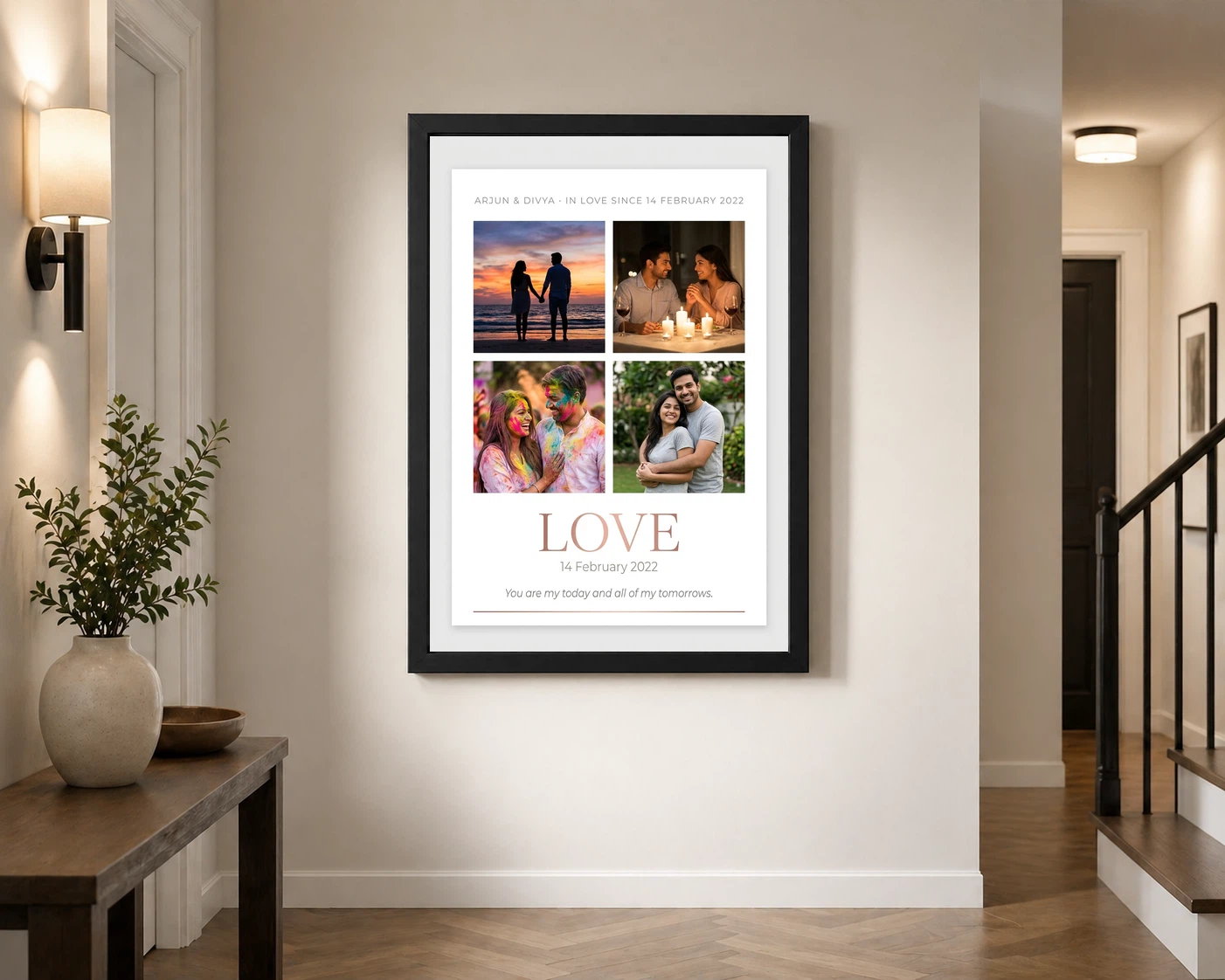 Love Collage Photo Frame Bold Red Roses Romantic Love Photo Frame 2 Love Collage Photo Frame Bold Red Roses Romantic Love Photo Frame - Image 2