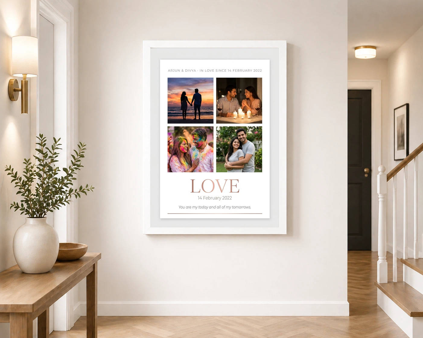 Love Collage Photo Frame Bold Red Roses Romantic Love Photo Frame 6 Love Collage Photo Frame Bold Red Roses Romantic Love Photo Frame - Image 6