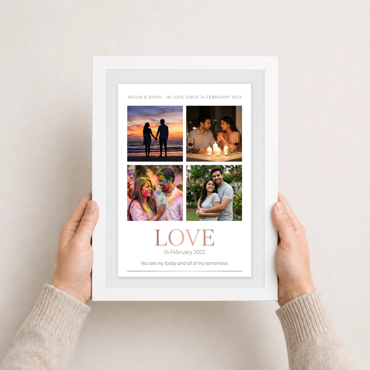 Love Collage Photo Frame Bold Red Roses Romantic Love Photo Frame 7 Love Collage Photo Frame Bold Red Roses Romantic Love Photo Frame - Image 7
