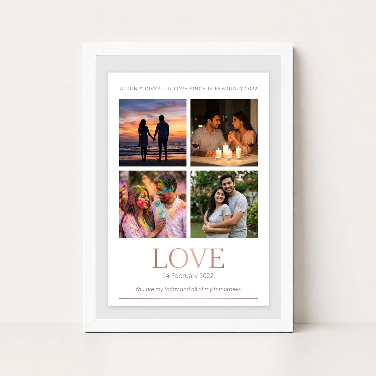 Love Collage Photo Frame Bold Red Roses Romantic Love Photo Frame 5 Love Collage Photo Frame Bold Red Roses Romantic Love Photo Frame - Image 5