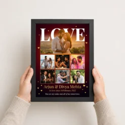 love collage photo frame pastel dreamy love story romantic photo frame 02 black 3