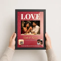 love couple photo frame romantic sunset love illustration photo frame 01 black 3
