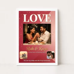 love couple photo frame romantic sunset love illustration photo frame 01 white main