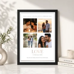 love couple photo frame starry night dreamy romance photo frame 03 black 4