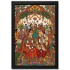 madhubani bride groom wedding colorful bihar celebration art 06 black main