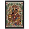 Madhubani Durga Goddess Folk Patterns Vivid Colors Art Photo Frame