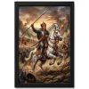 maharana pratap chetak horse haldighati battle warrior art 01 black main