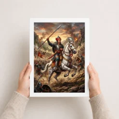 maharana pratap chetak horse haldighati battle warrior art 01 white 3