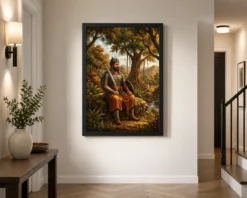 Maharana Pratap Forest Exile Determination Rajput Pride Art Photo Frame 10 maharana pratap forest exile determination rajput pride art 02 black 2