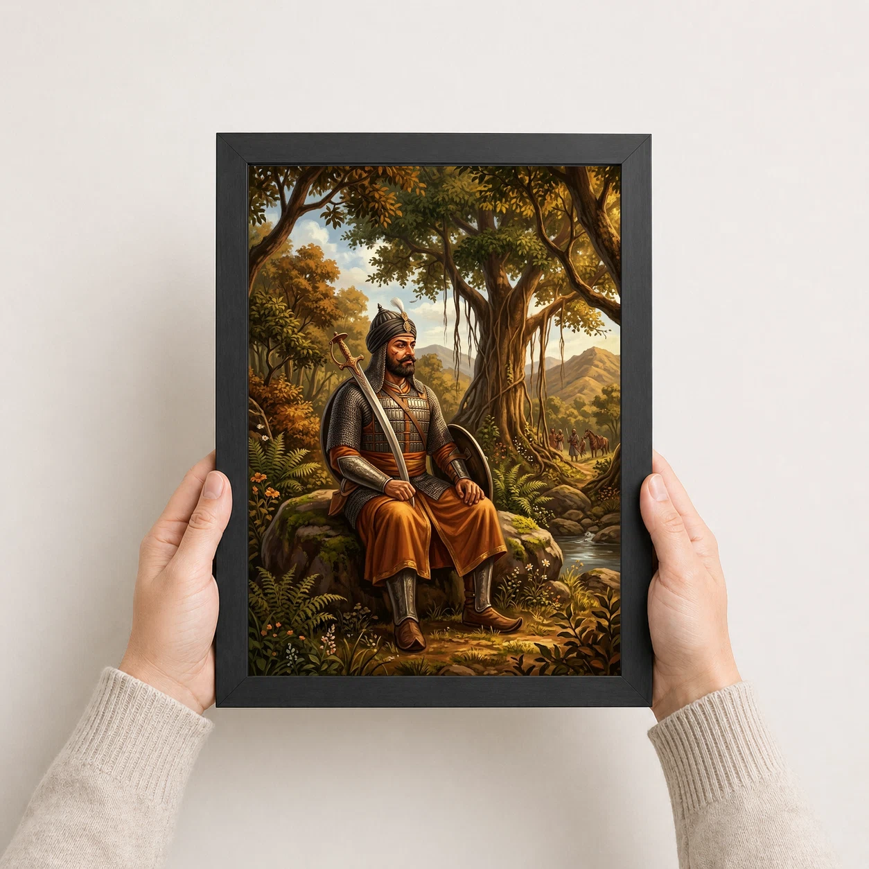 Maharana Pratap Forest Exile Determination Rajput Pride Art Photo Frame 4 Maharana Pratap Forest Exile Determination Rajput Pride Art Photo Frame - Image 4