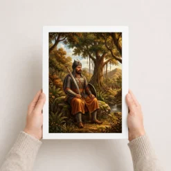 Maharana Pratap Forest Exile Determination Rajput Pride Art Photo Frame 15 maharana pratap forest exile determination rajput pride art 02 white 3