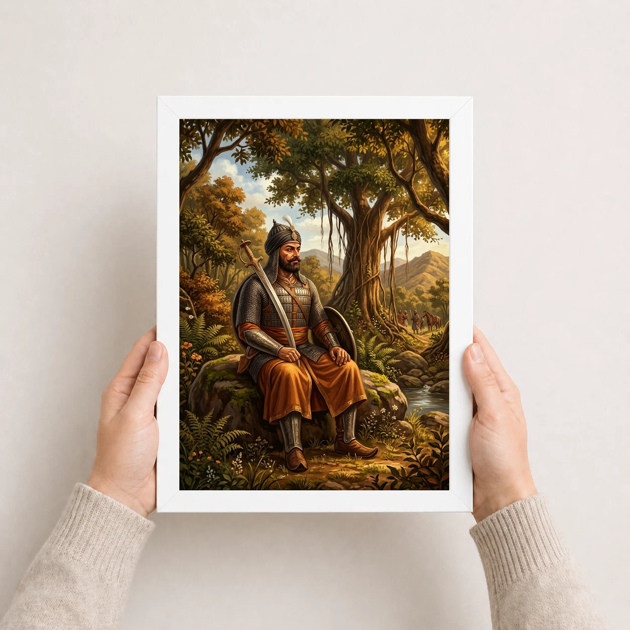 Maharana Pratap Forest Exile Determination Rajput Pride Art Photo Frame 8 Maharana Pratap Forest Exile Determination Rajput Pride Art Photo Frame - Image 8