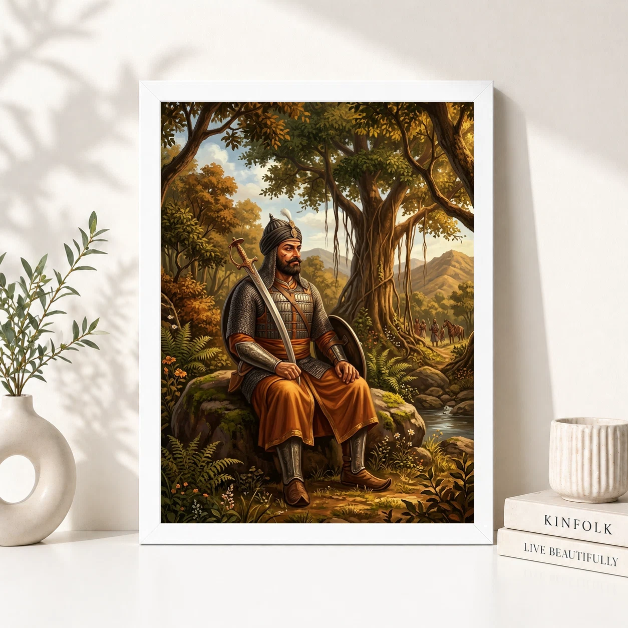 Maharana Pratap Forest Exile Determination Rajput Pride Art Photo Frame 5 Maharana Pratap Forest Exile Determination Rajput Pride Art Photo Frame - Image 5