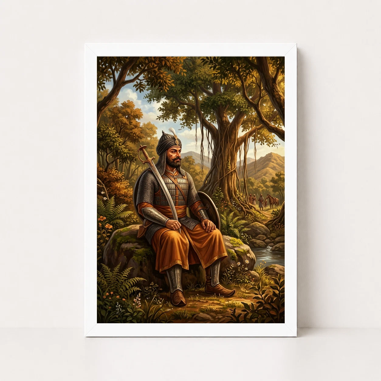 Maharana Pratap Forest Exile Determination Rajput Pride Art Photo Frame 6 Maharana Pratap Forest Exile Determination Rajput Pride Art Photo Frame - Image 6