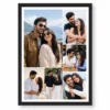 mosaic five photo couple collage frame poster black main