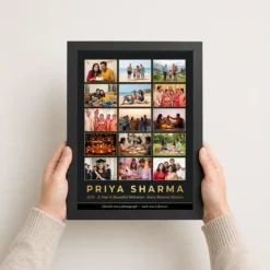 multi photo collage frame pastel cherished memories photo frame 02 black 3