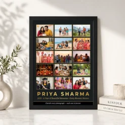 multi photo collage frame pastel cherished memories photo frame 02 black 4