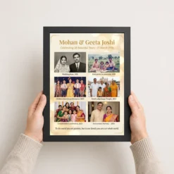 Parents Anniversary Family Collage Memories Timeline Photo Frame 10 parents anniversary family collage memories timeline photo frame 01 black 3