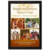 parents anniversary mom dad love heart couple portrait photo frame 01 black main