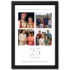 Parents Anniversary Silver Jubilee 25 Floral Rose Celebration Photo Frame