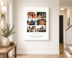 parents anniversary vintage scrapbook family memory photo frame 03 white 2